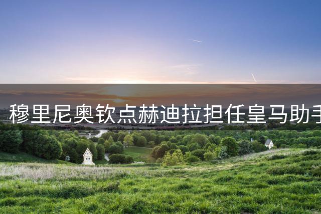 穆里尼奥钦点赫迪拉担任皇马助手 看中其资历与领导才华